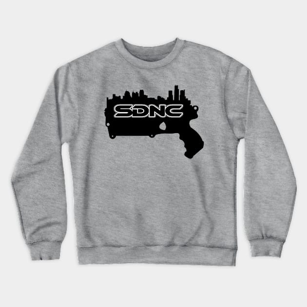 SDNC Logo Crewneck Sweatshirt by DetroitDartworks